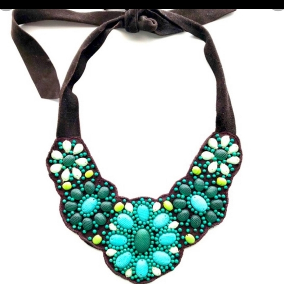 Stella & Dot Jewelry - NEW Stella and dot turquoise statement piece adjustable necklace